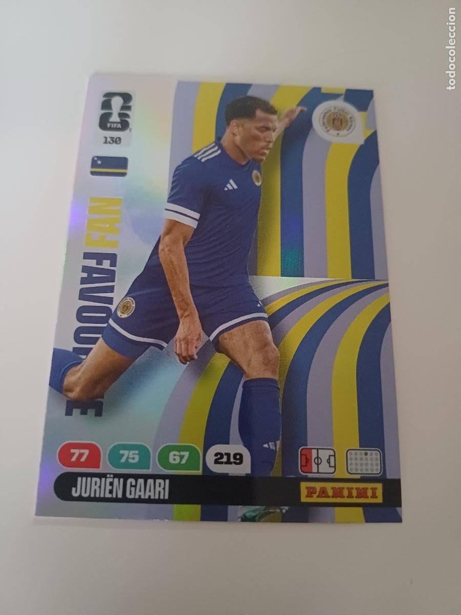 Cromos de Futebol: 130 - CUW01 - Juri&euml;n Gaari / Cura&ccedil;ao