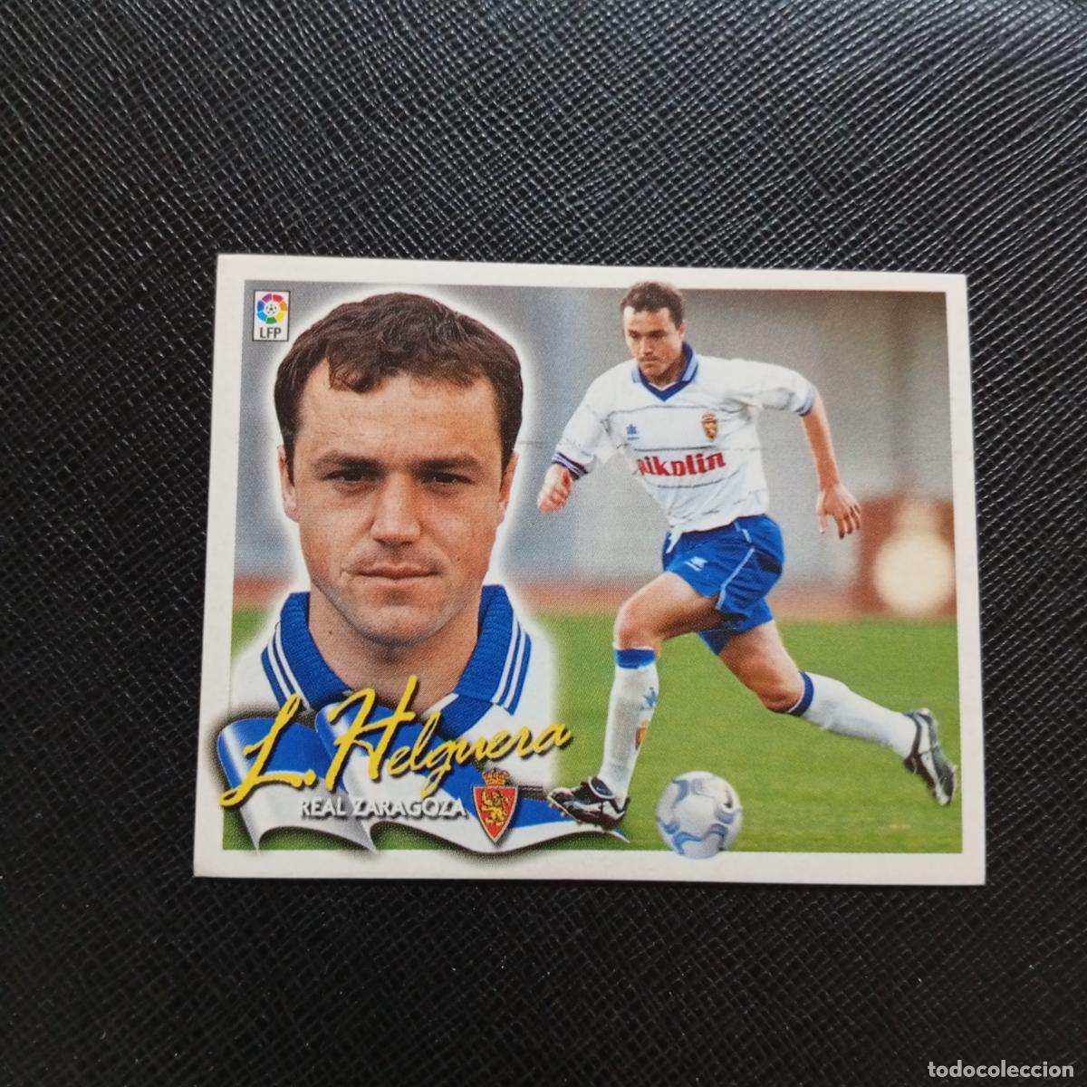 Fu&szlig;ball-Sticker: LUIS HELGUERA ZARAGOZA ESTE 2000 2001 CROMO FUTBOL 00 01 - SIN PEGAR - A75 PG192 BAJA