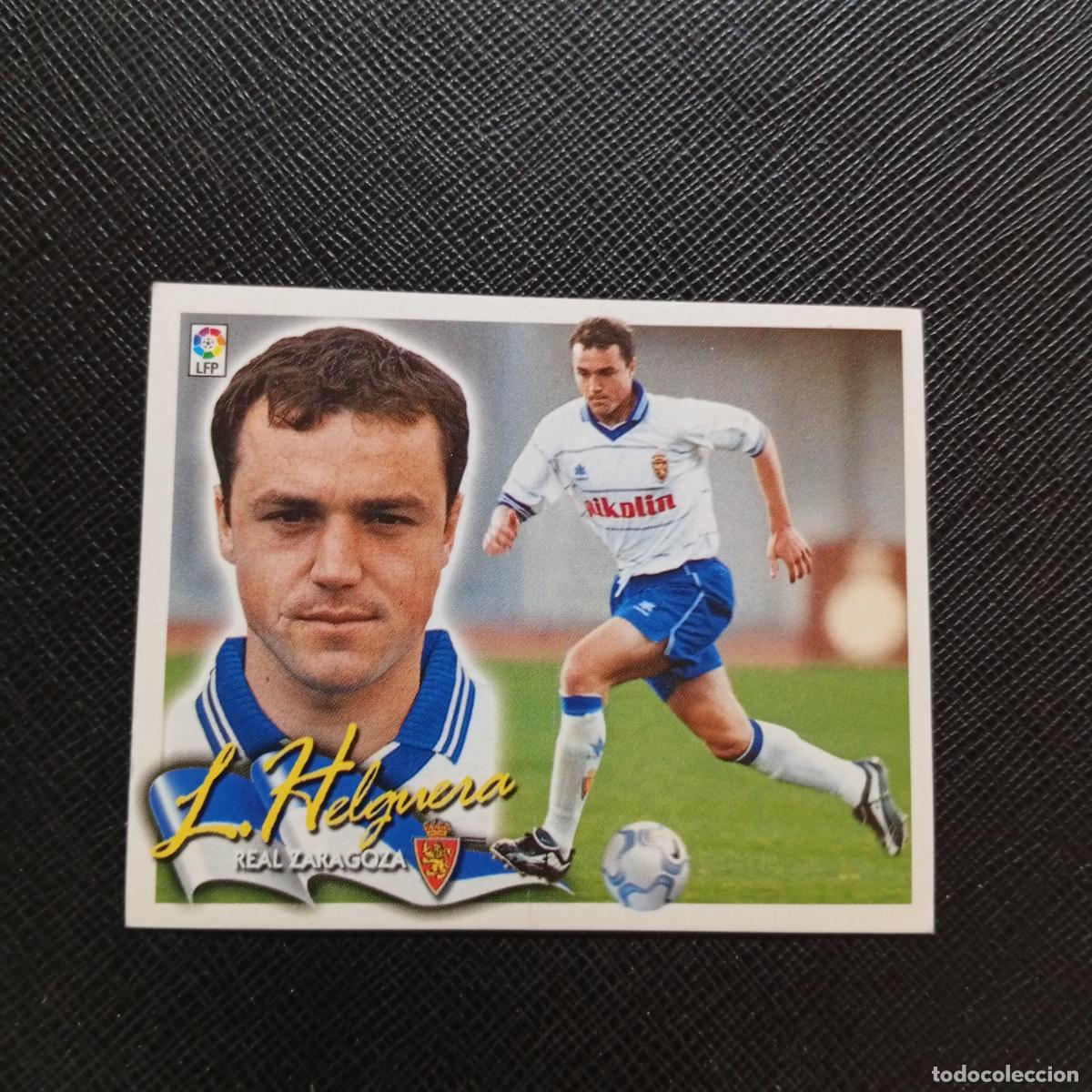 Cromos de f&uacute;tbol: LUIS HELGUERA ZARAGOZA ESTE 2000 2001 CROMO FUTBOL 00 01 - SIN PEGAR - A75 PG201 BAJA