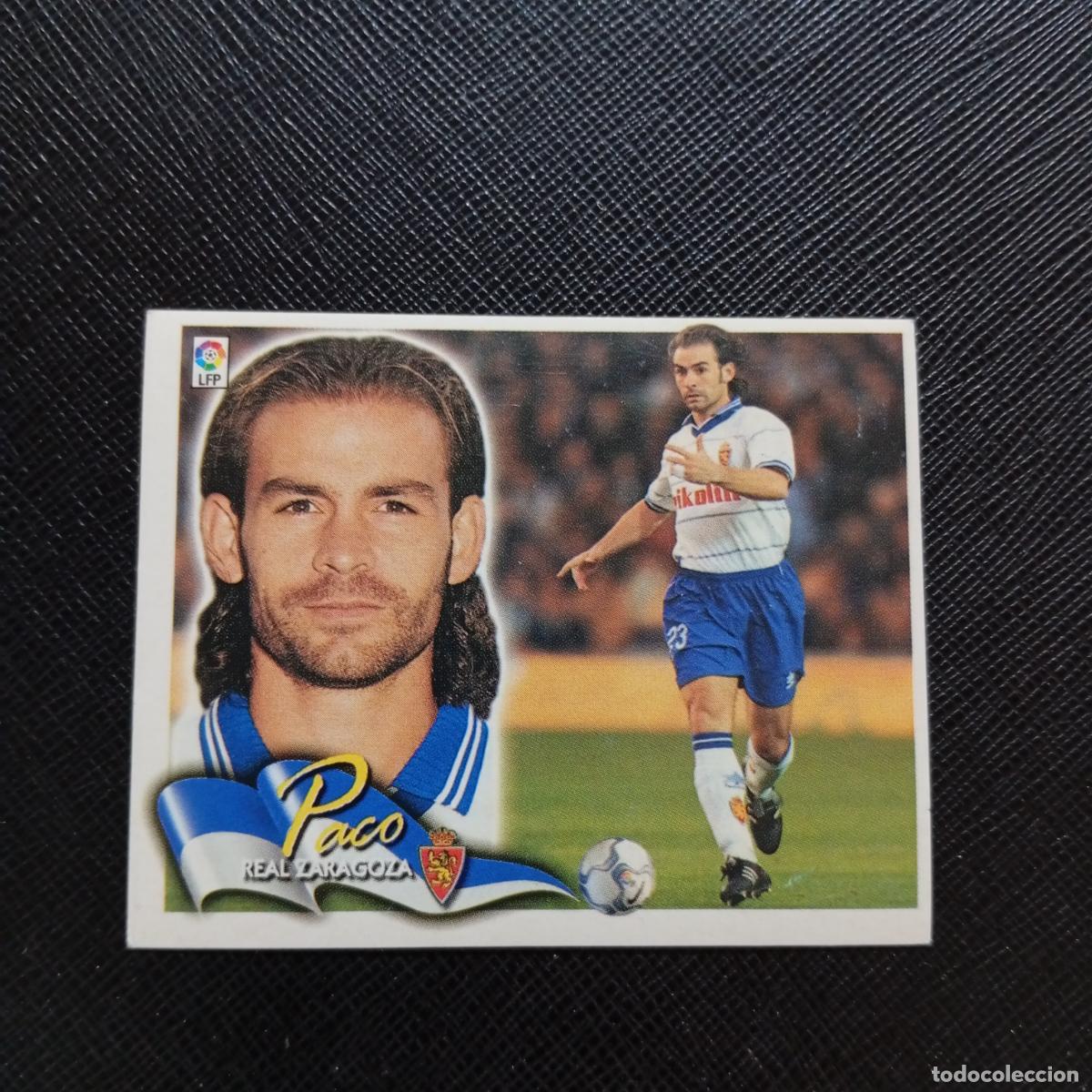 Cromos de f&uacute;tbol: PACO ZARAGOZA ESTE 2000 2001 CROMO FUTBOL 00 01 - SIN PEGAR - A75 PG210
