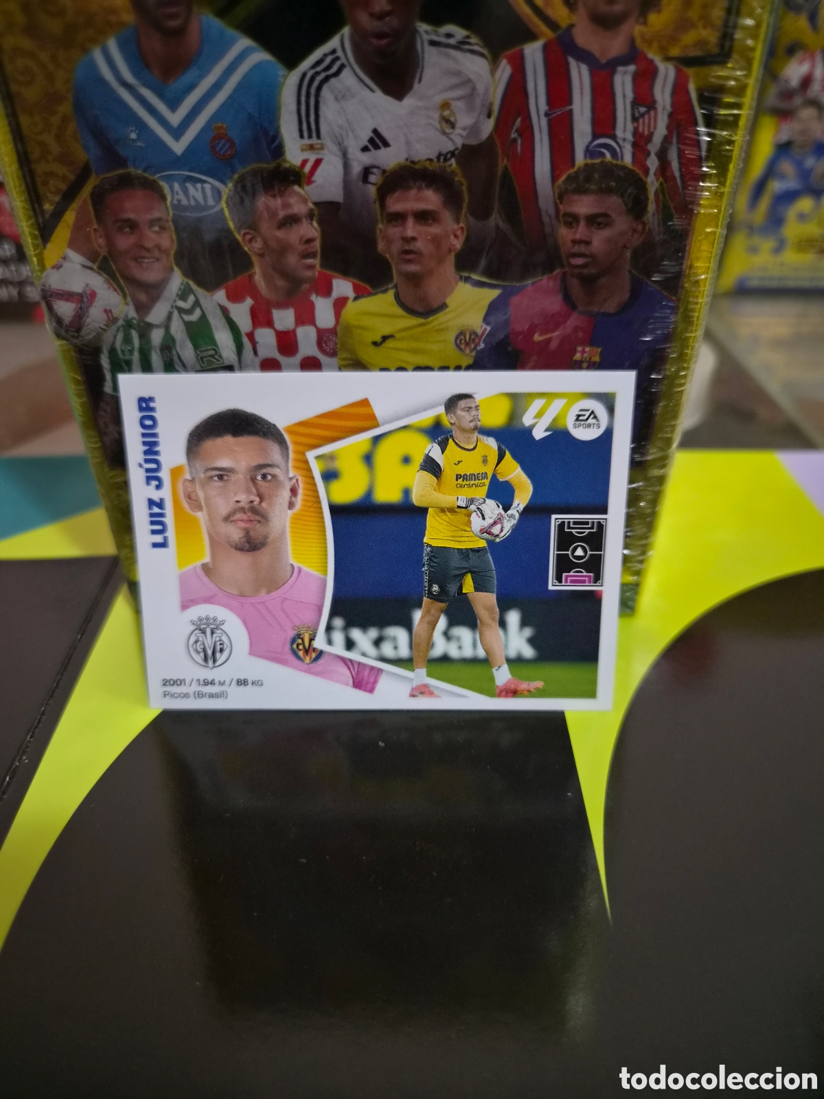 Cromos de f&uacute;tbol: N&deg;3Bis Villarreal Luiz Junior Liga Este 24/25