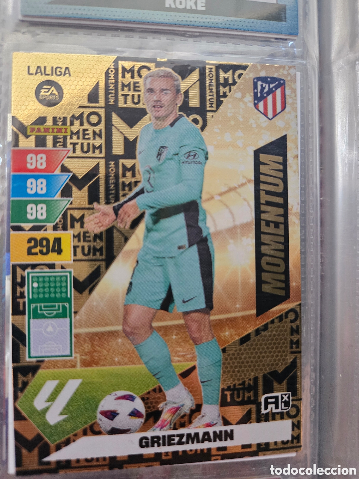 Cromos de f&uacute;tbol: Grizmann momentum...