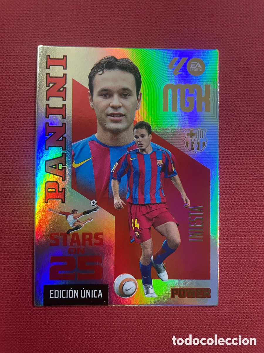 Cromos de f&uacute;tbol: P 434 Iniesta Barcelona stars On 25 Edicion Especial Megacraks2026/27