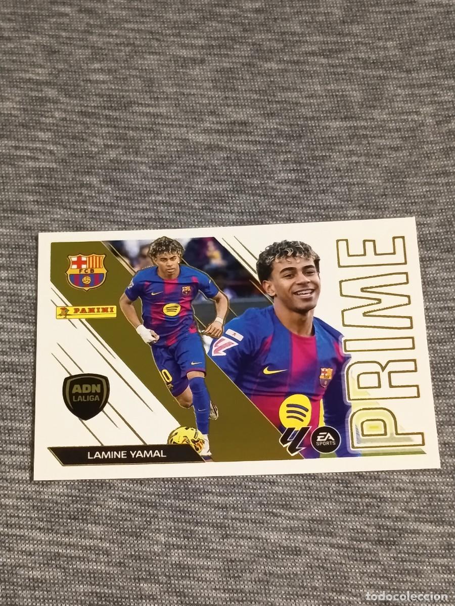 Cromos de f&uacute;tbol: Liga este 26 27 Panini LAMINE YAMAL N&deg;6 ADN PRIME nuevo