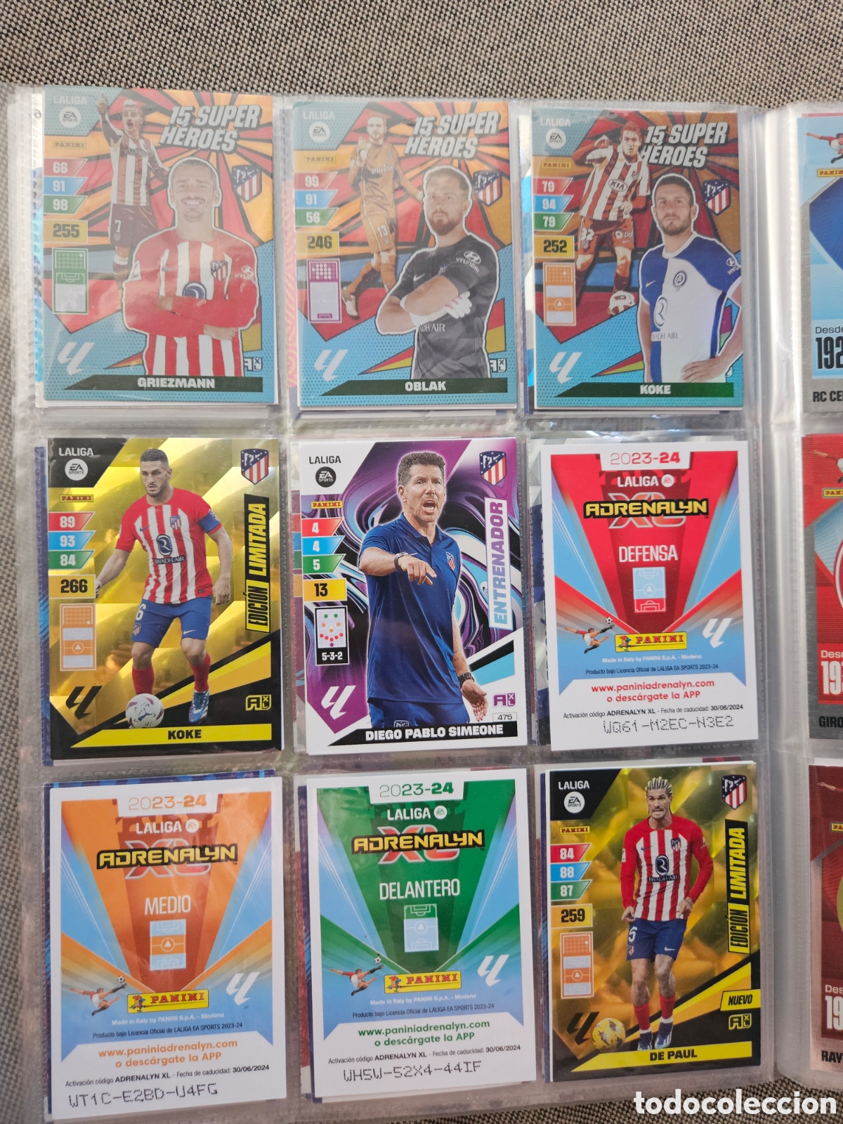 Cromos de f&uacute;tbol: Todos los de la foto