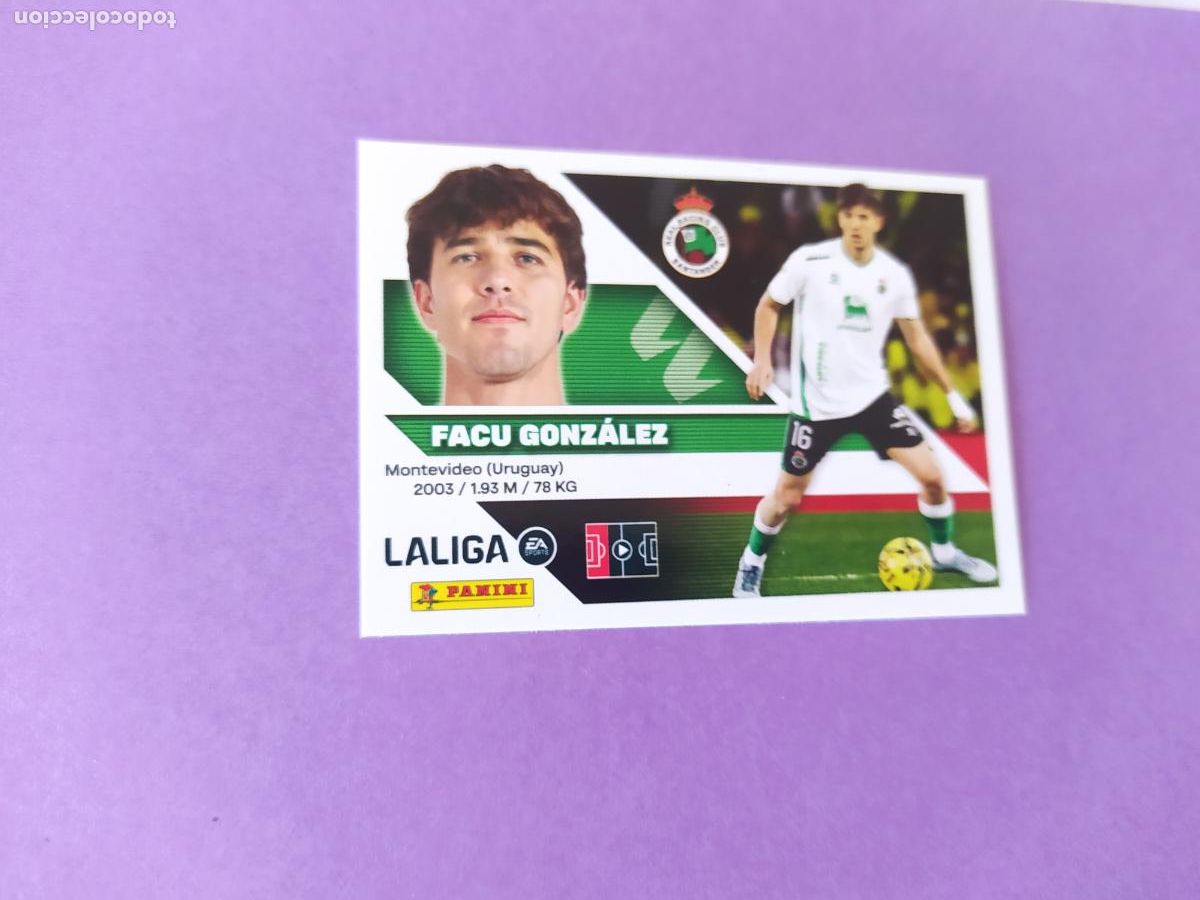 Football Stickers: LIGA ESTE 2026 2027 26 27 NUEVO - RACING DE SANTANDER N&ordm; 7 FACU GONZALEZ