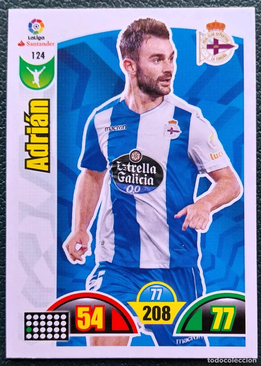 Figurine di Calcio: 124 ADRIAN DEPORTIVO DE LA CORU&Ntilde;A FICHAS ALBUM ADRENALYN 2017 2018 17 18