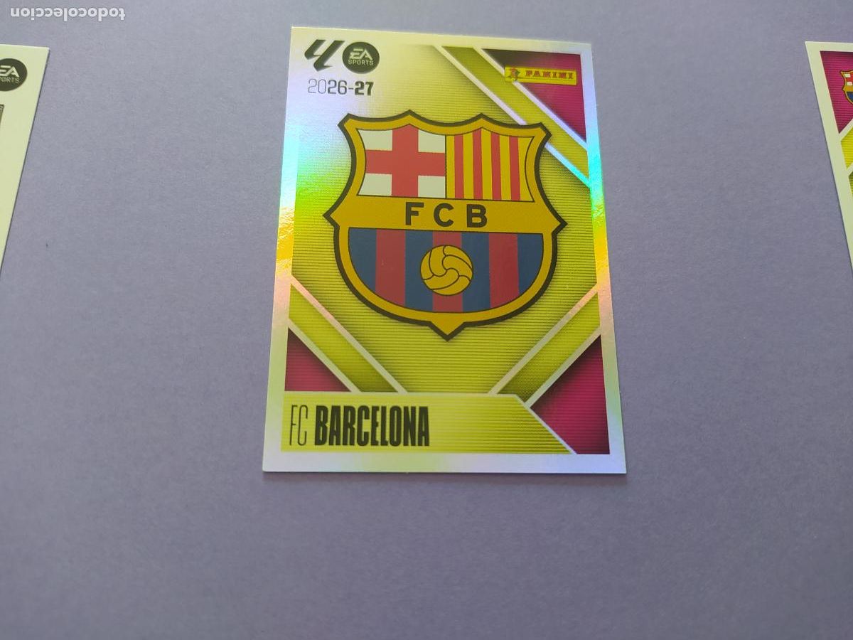 Cromos de f&uacute;tbol: LIGA ESTE 2026 2027 26 27 NUEVO - FC BARCELONA N&ordm; 1 ESCUDO