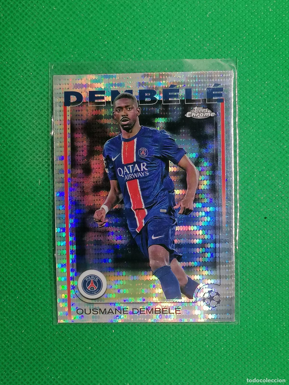 Cromos de f&uacute;tbol: 109 OUSMANE DEMBELE PARIS PSG PULSAR ⚽ TOPPS CHROME 24 25 2024 2025 ⚽