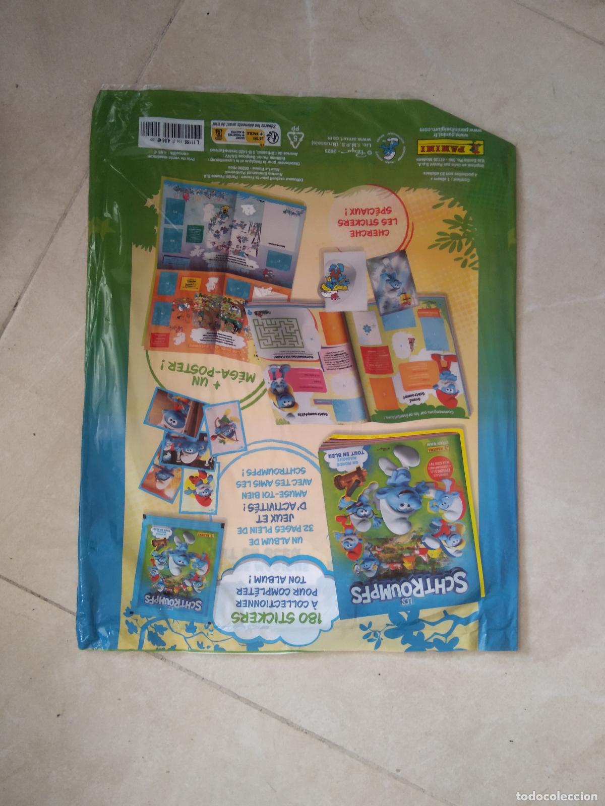 Cromos de f&uacute;tbol: BOLSA VACIA CROMO PANINI LOS PITUFOS LES SCHTROUMPFS