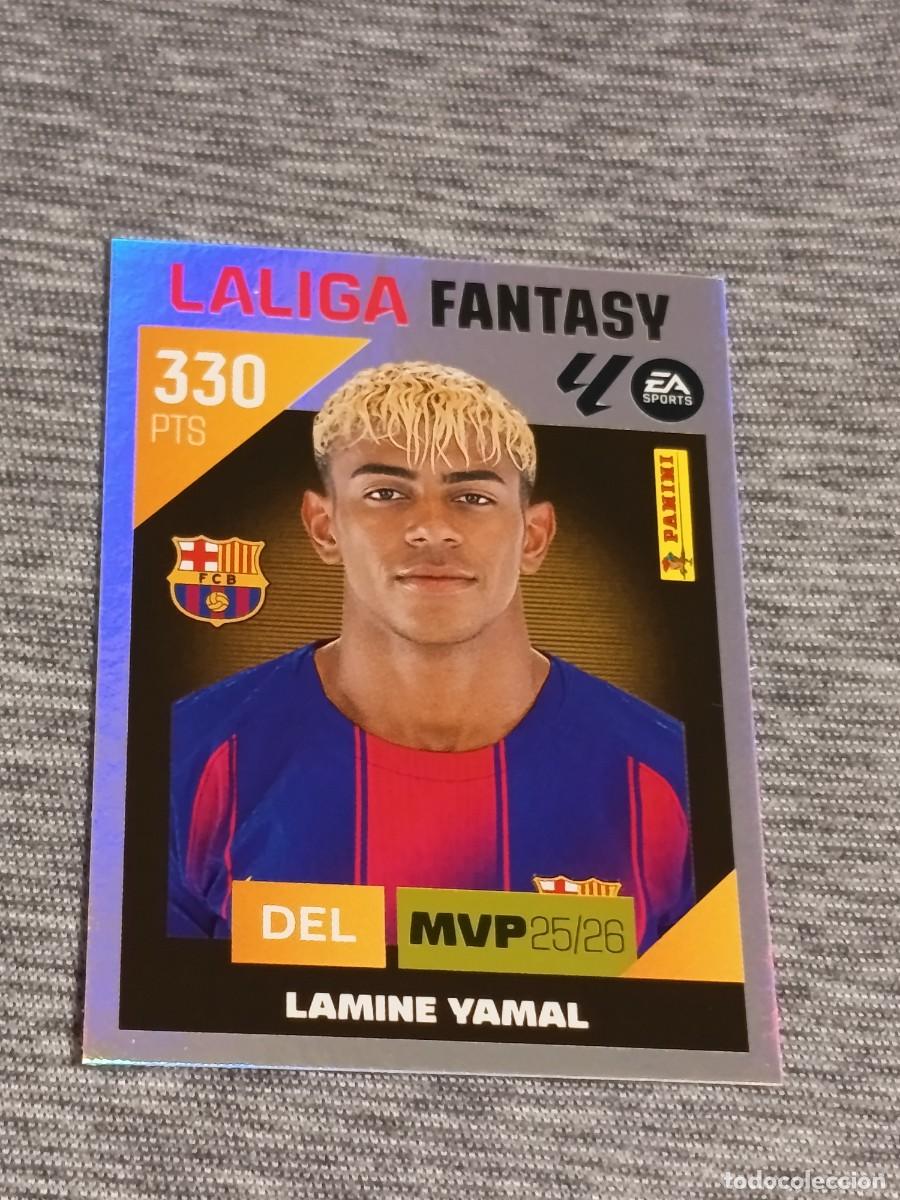 Cromos de f&uacute;tbol: Liga este 26 27 Panini LAMINE YAMAL N&deg;5 LIGA FANTASY nuevo