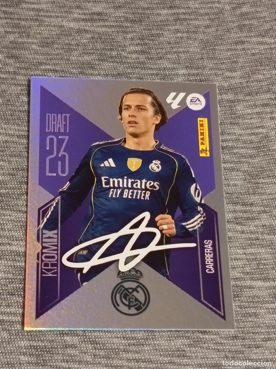 Cromos de f&uacute;tbol: Liga este 26 27 Panini CARRERAS N&deg;K5 KROMIX FIRMADO nuevo