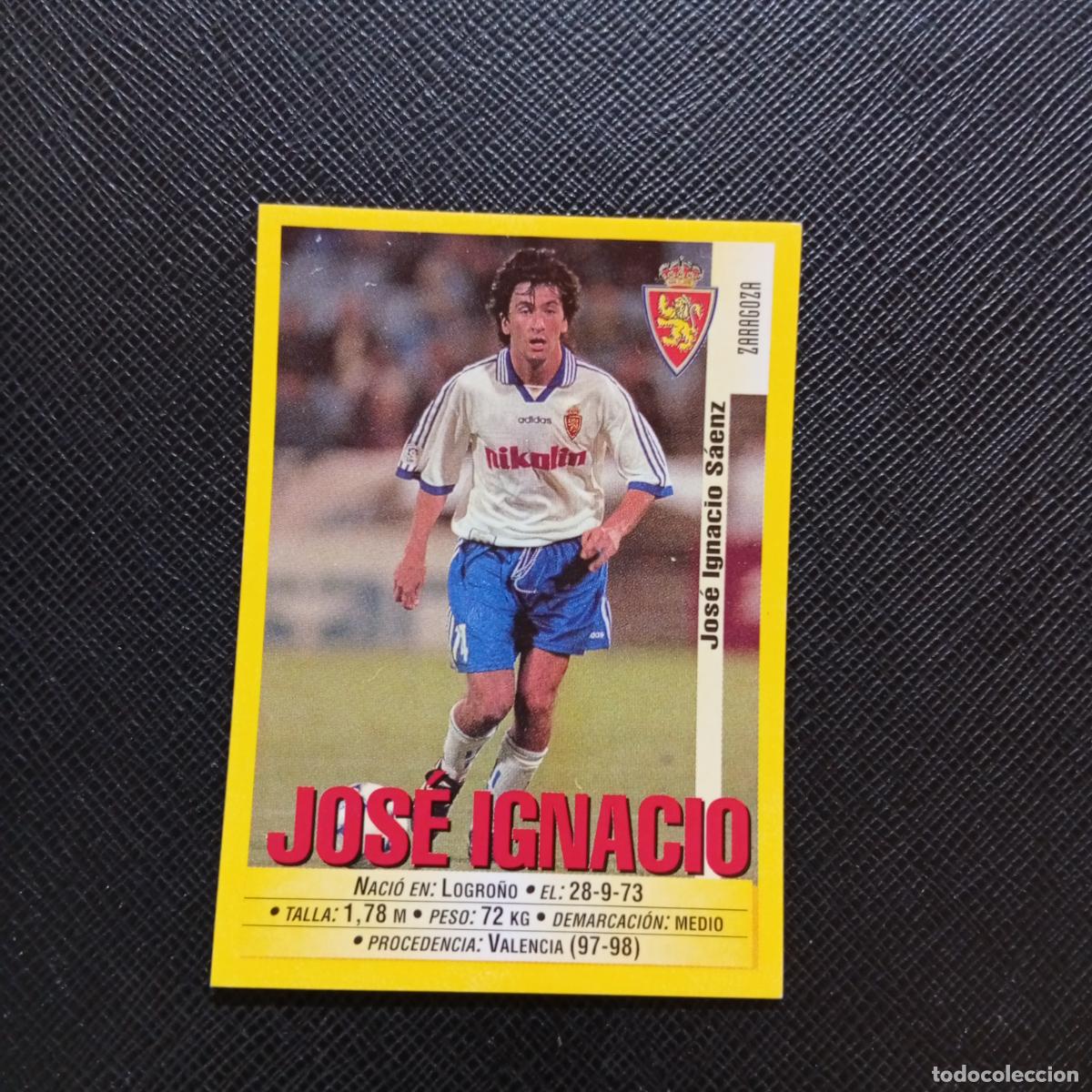 Cromos de f&uacute;tbol: 161 JOSE IGNACIO ZARAGOZA PANINI 1999 2000 CROMO FUTBOL 99 00 - SIN PEGAR - A75 PG228