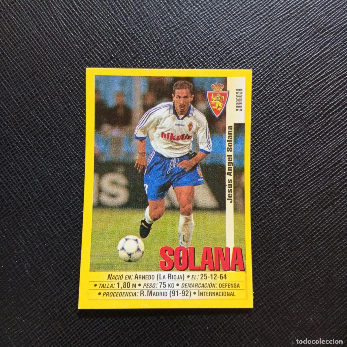 Cromos de f&uacute;tbol: 160 SOLANA ZARAGOZA PANINI 1999 2000 CROMO FUTBOL 99 00 - SIN PEGAR - A75 PG228