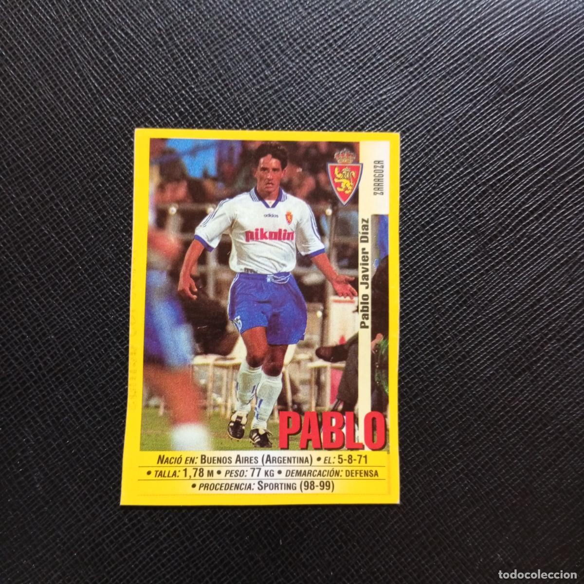 Cromos de f&uacute;tbol: 155 AGUADO ZARAGOZA PANINI 1999 2000 CROMO FUTBOL 99 00 - SIN PEGAR - A75 PG264