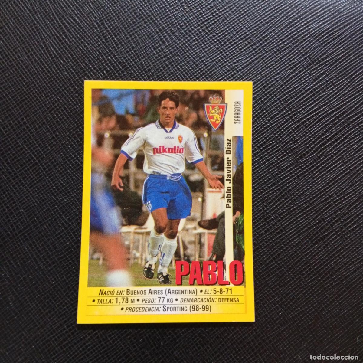 Cromos de f&uacute;tbol: 155 AGUADO ZARAGOZA PANINI 1999 2000 CROMO FUTBOL 99 00 - SIN PEGAR - A75 PG237