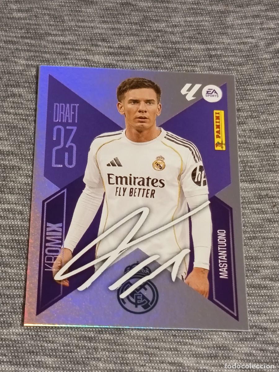 Cromos de f&uacute;tbol: Liga este 26 27 Panini MASTANTUONO N&deg;K16 KROMIX FIRMADO nuevo