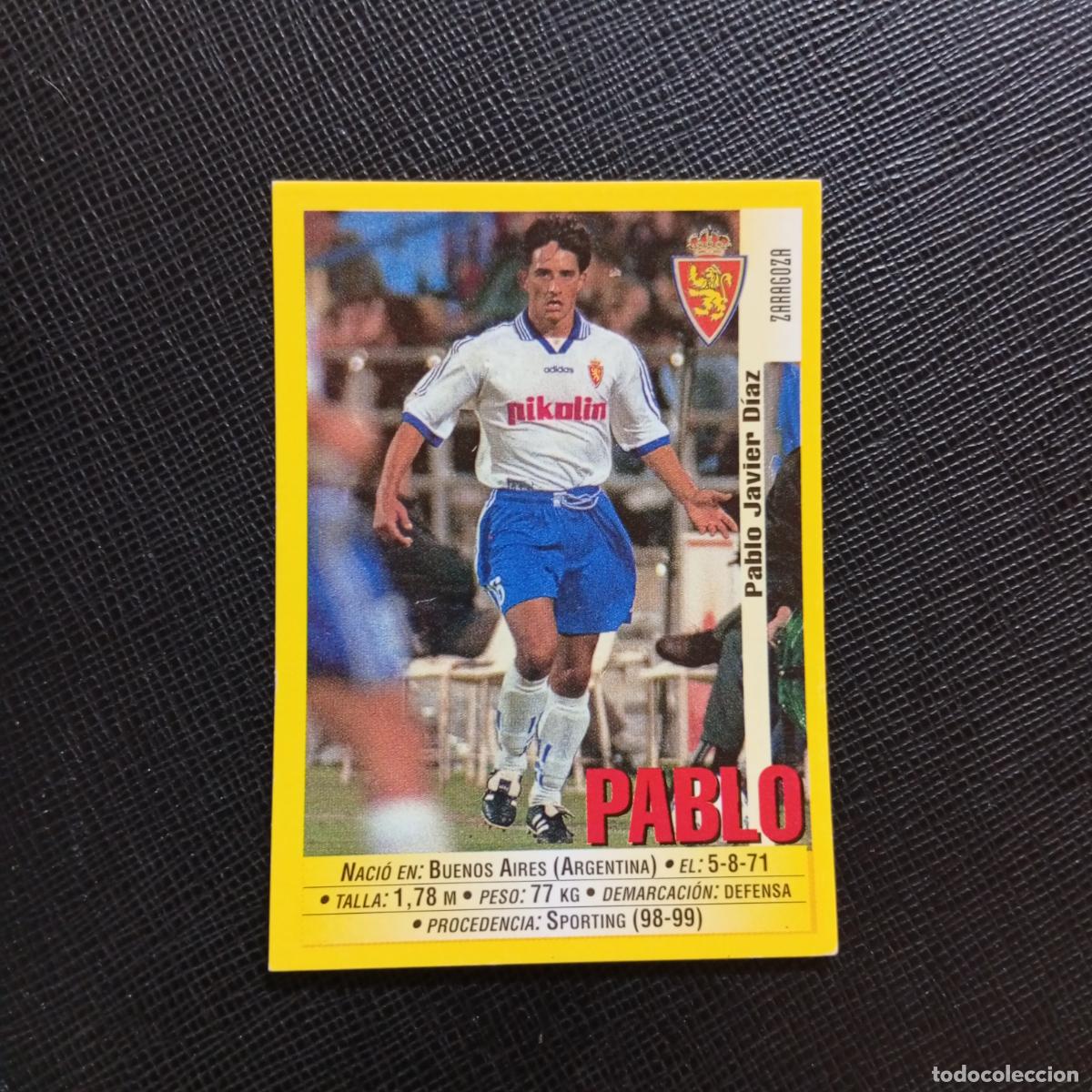 Cromos de f&uacute;tbol: 155 AGUADO ZARAGOZA PANINI 1999 2000 CROMO FUTBOL 99 00 - SIN PEGAR - A75 PG237 B