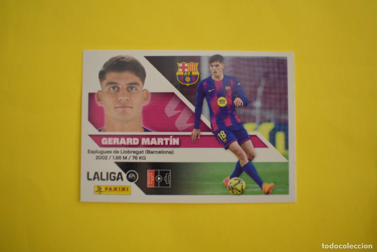 Cromos de f&uacute;tbol: Cromo Liga 2026 2027. 26 27. Gerard Mart&iacute;n. Barcelona. N. &ordm; 8. ESTE. Panini