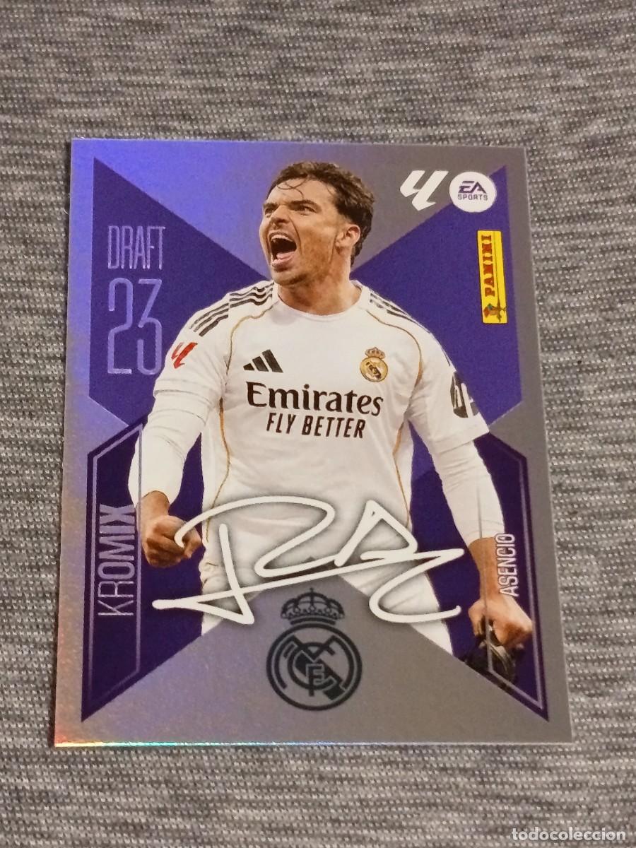 Cromos de f&uacute;tbol: Liga este 26 27 Panini ASENCIO N&deg;K1 KROMIX FIRMADO nuevo