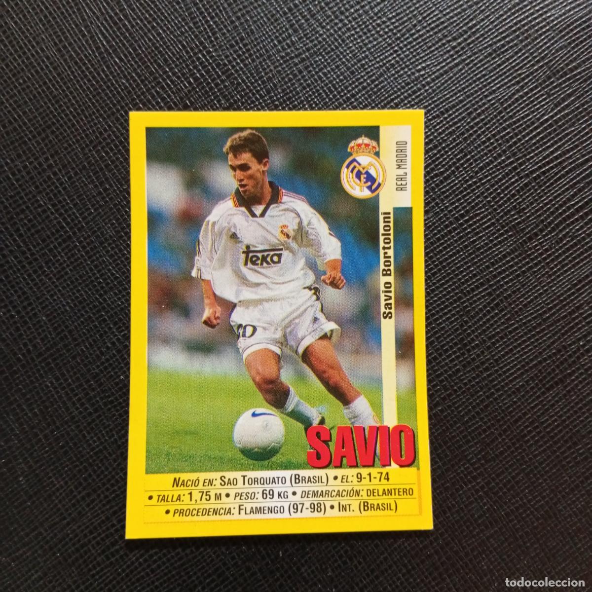 Figurine di Calcio: 37 SAVIO REAL MADRID PANINI 1999 2000 CROMO FUTBOL 99 00 - SIN PEGAR - A75 PG273
