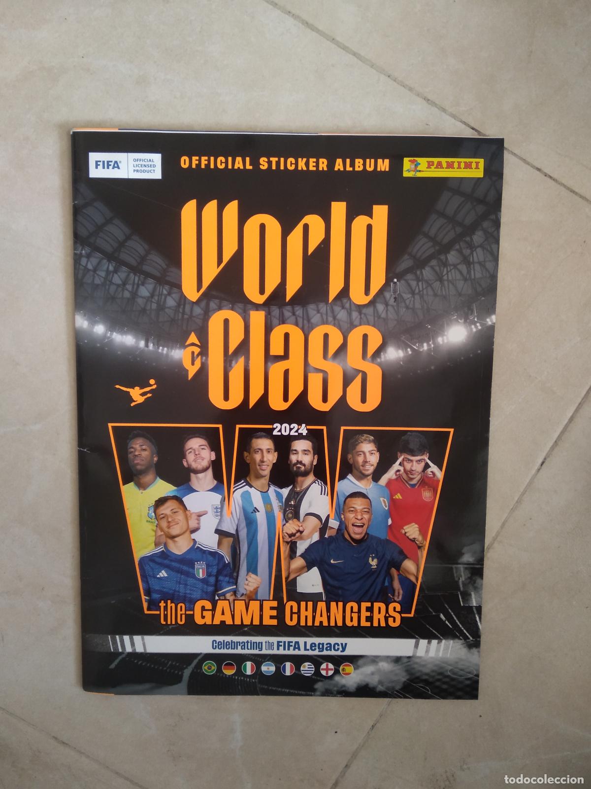 Cartes &agrave; collectionner de Football: ALBUM VACIO CROMO FUTBOL PANINI WORLD CLASS 2024 DI MARIA VINICIUS MBAPPE PEDRI FEDE VALVERDE RICE