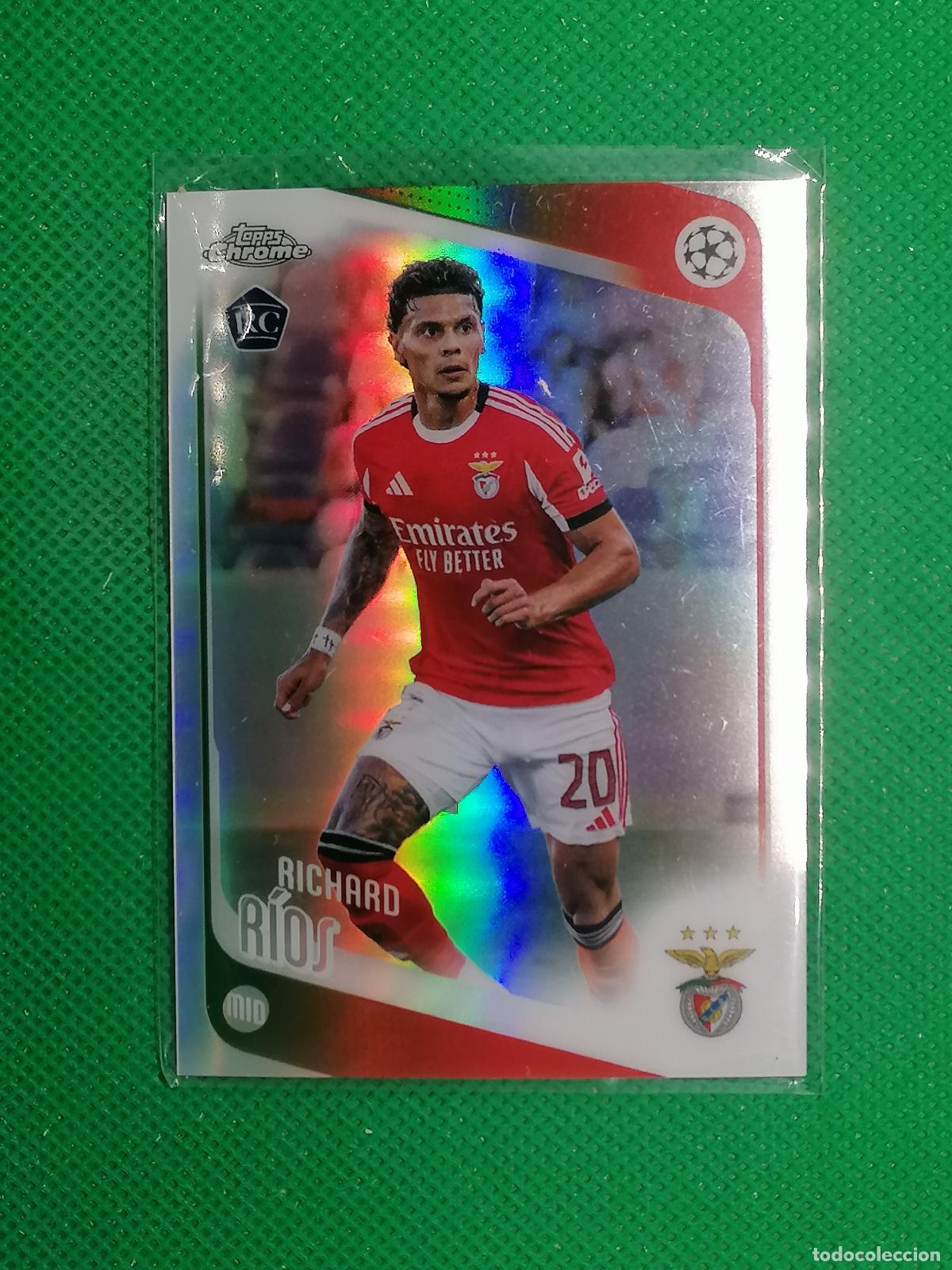 Cartes &agrave; collectionner de Football: 16 RICHARD RIOS BENFICA ROOKIE REFRACTOR ⚽ TOPPS CHROME UCC 25 26 2025 2026 ⚽