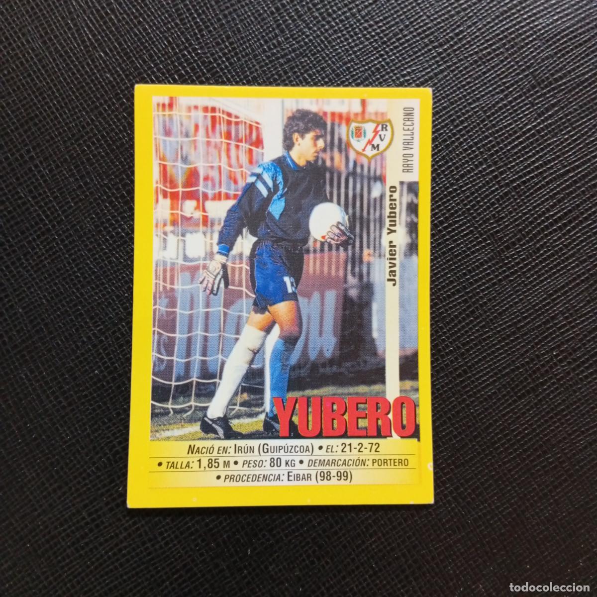 Football Stickers: 361 YUBERO RAYO VALLECANO PANINI 1999 2000 CROMO FUTBOL 99 00 - SIN PEGAR - A75 PG291
