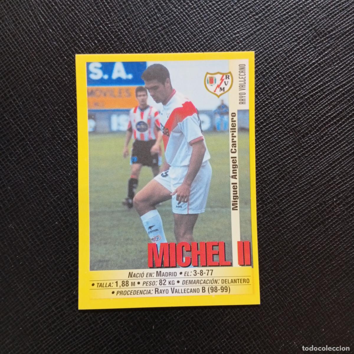 Football Stickers: 357 MICHEL II RAYO VALLECANO PANINI 1999 2000 CROMO FUTBOL 99 00 - SIN PEGAR - A75 PG291