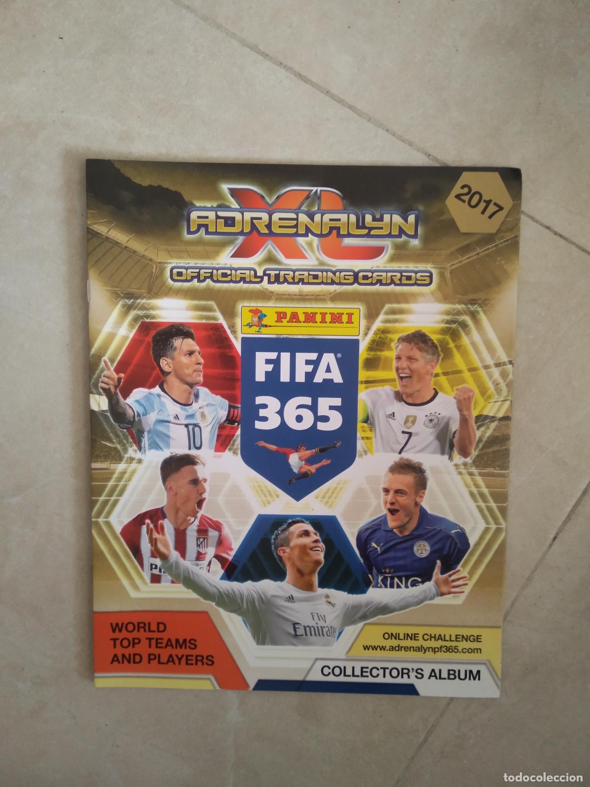 Cromos de f&uacute;tbol: ALBUM COLLECTOR'S CROMO FUTBOL PANINI ADRENALYN 2017 MESSI CRISTIANO RONALDO GRIEZMANN VARDY