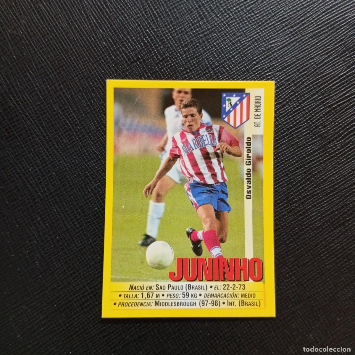 Football Stickers: 242 JUNINHO AT MADRID PANINI 1999 2000 CROMO FUTBOL 99 00 - SIN PEGAR - A75 PG318