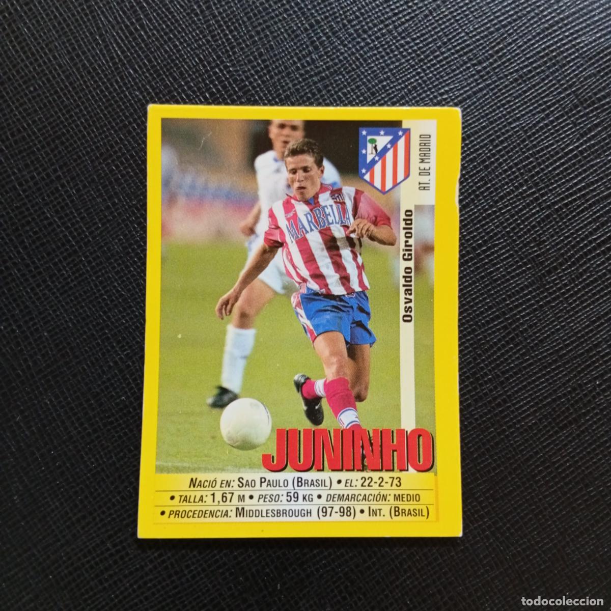 Cromos de f&uacute;tbol: 242 JUNINHO AT MADRID PANINI 1999 2000 CROMO FUTBOL 99 00 - SIN PEGAR - A75 PG318 B
