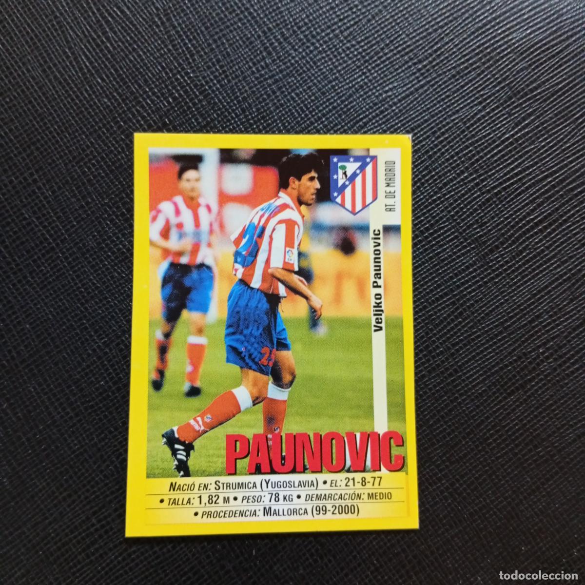 Cromos de f&uacute;tbol: 239 PAUNOVIC AT MADRID PANINI 1999 2000 CROMO FUTBOL 99 00 - SIN PEGAR - A75 PG318