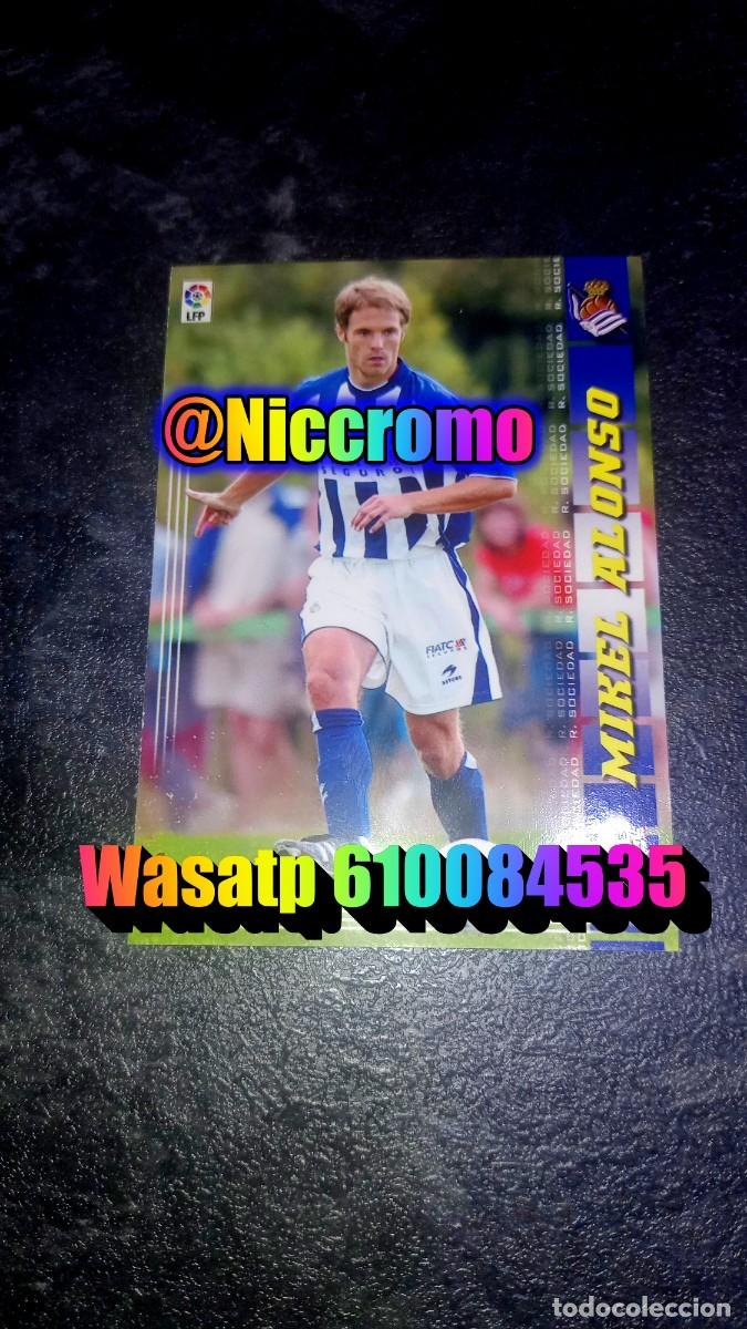 Cromos de f&uacute;tbol: mikel alonso real sociedad 301 bis megacracks 2004 2005 nueva ficha 04 05 tarjeta niccromo