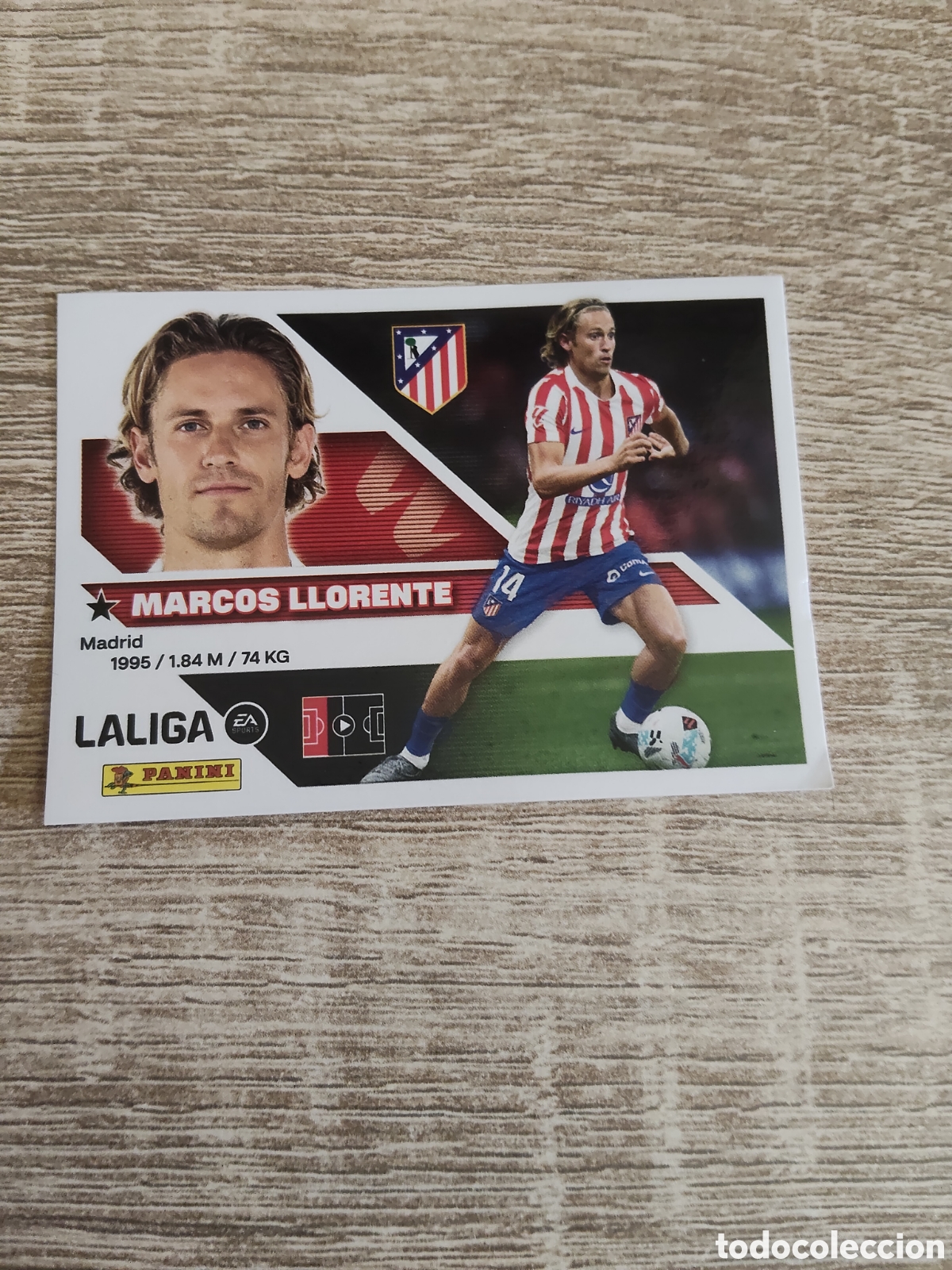 Cromos de f&uacute;tbol: Marcos Llorente Atl&eacute;tico de Madrid liga 2026 2027 26 27 ediciones este