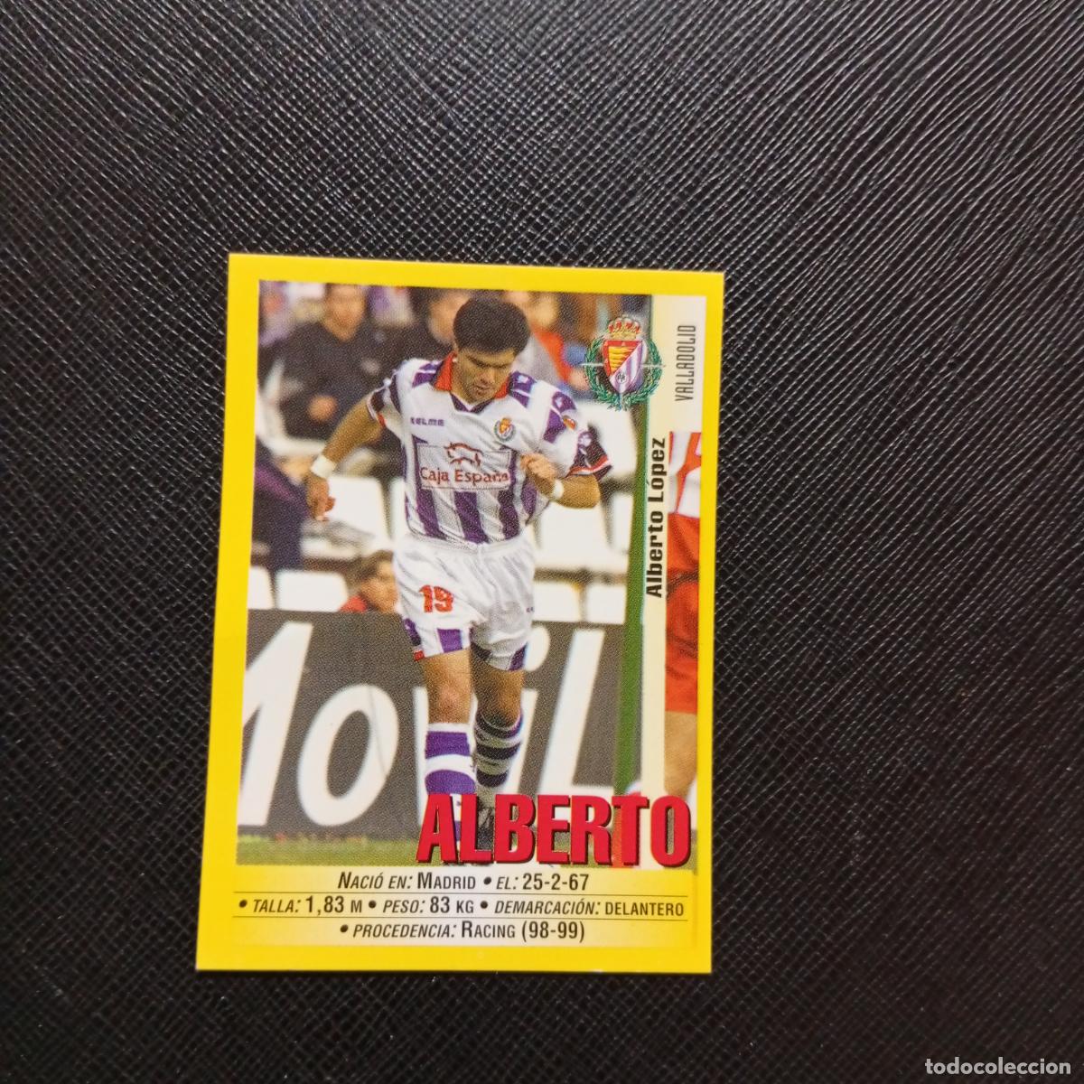 Cromos de f&uacute;tbol: 226 ALBERTO VALLADOLID PANINI 1999 2000 CROMO FUTBOL 99 00 - SIN PEGAR - A75 PG336
