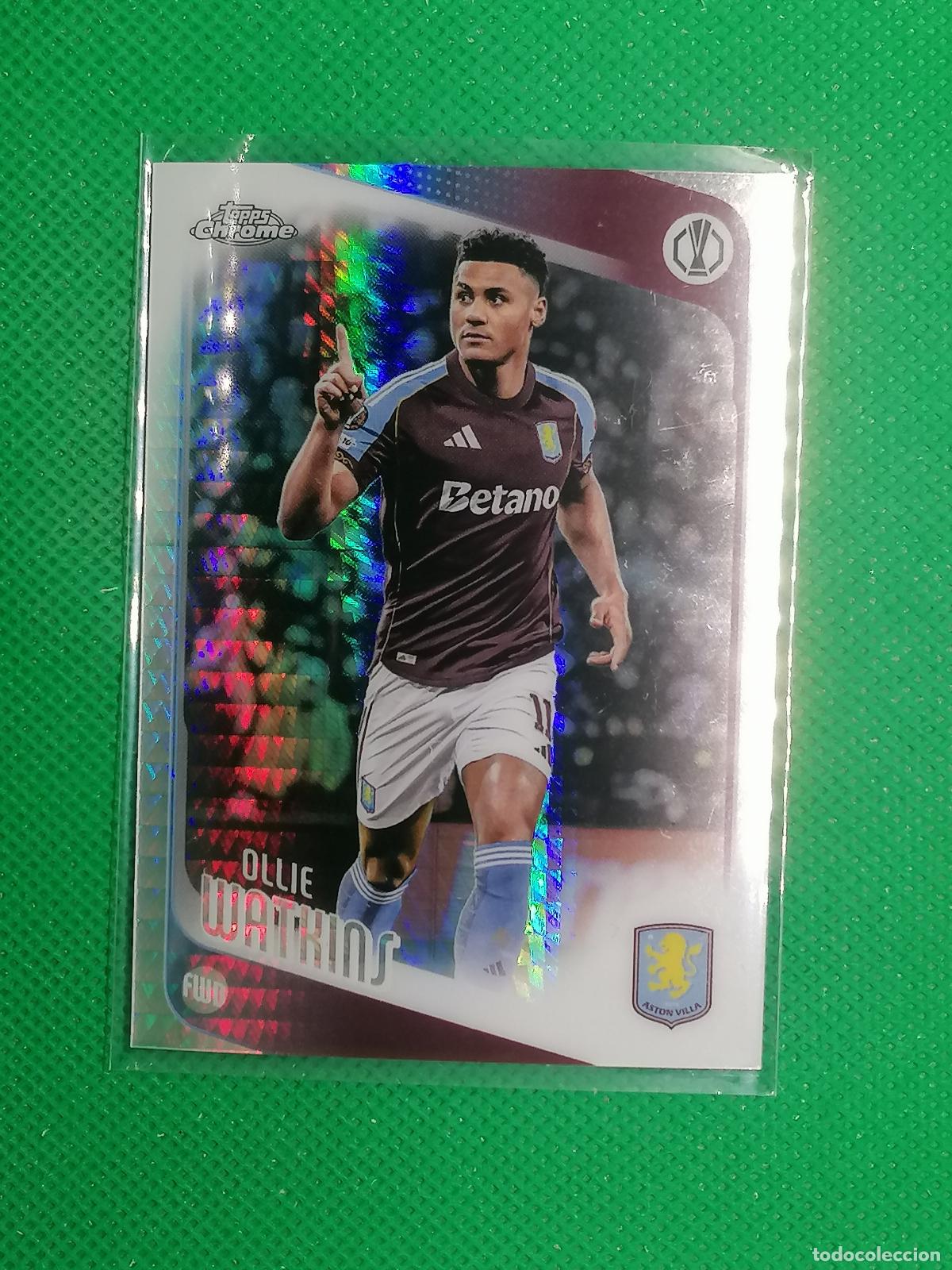 Cromos de f&uacute;tbol: 124 OLLIE WATKINS ASTON VILLA PRISMA ⚽ TOPPS CHROME UCC 25 26 2025 2026 ⚽