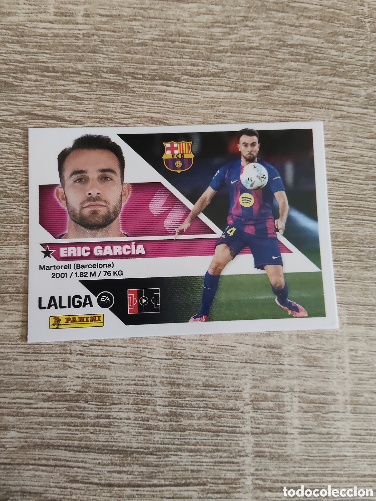 Cromos de f&uacute;tbol: Eric Garc&iacute;a Barcelona liga 2026 2027 26 27 ediciones este