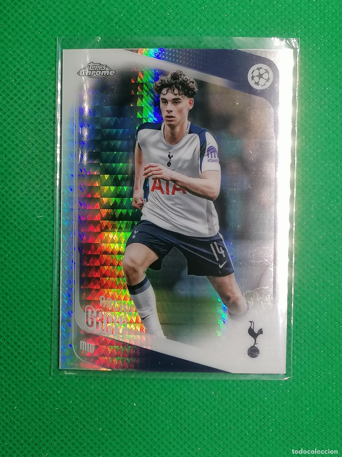 Cromos de f&uacute;tbol: 165 ARCHIE GRAY TOTTENHAM PRISMA ⚽ TOPPS CHROME UCC 25 26 2025 2026 ⚽