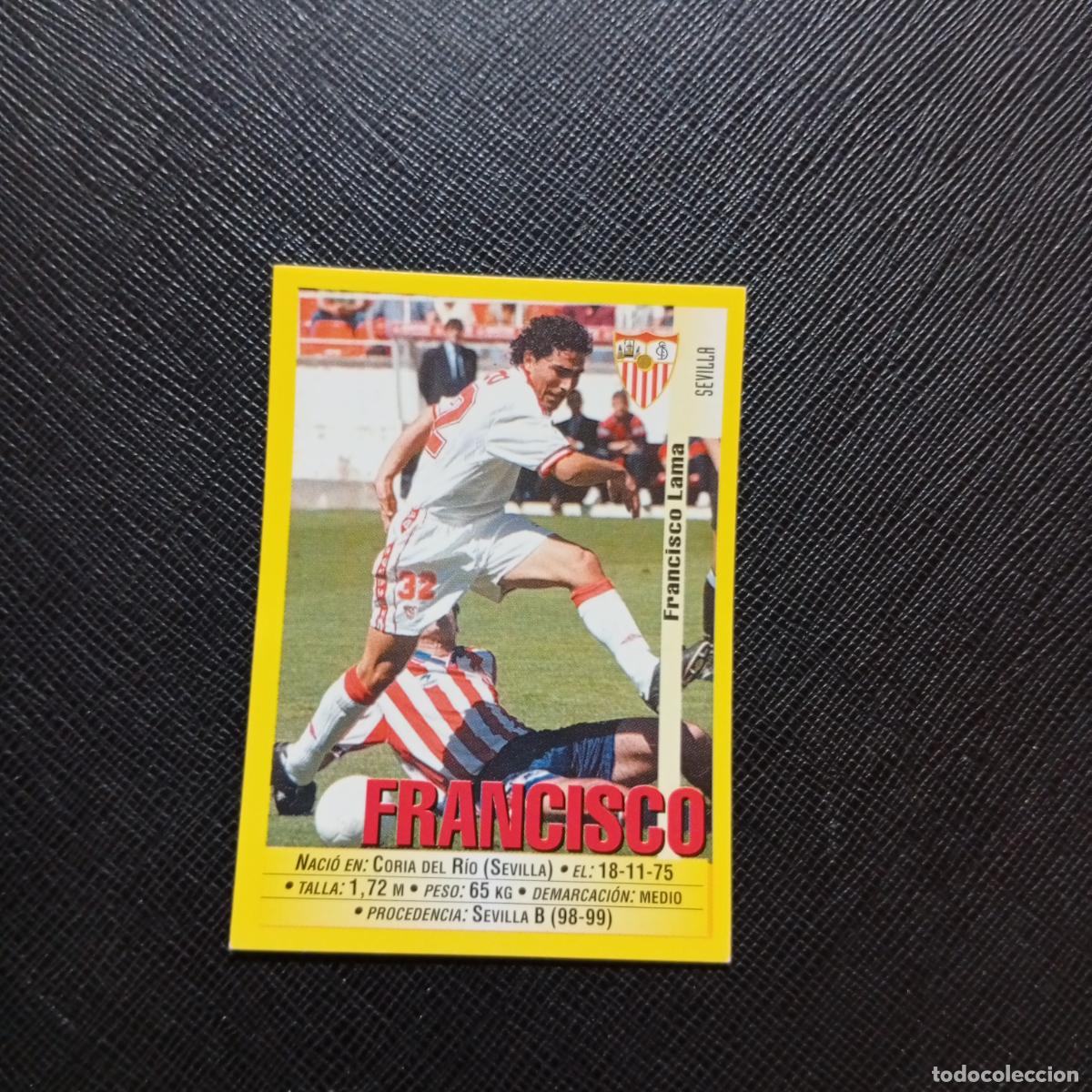 Cartes &agrave; collectionner de Football: 371 FRANCISCO SEVILLA PANINI 1999 2000 CROMO FUTBOL 99 00 - SIN PEGAR - A75 PG354
