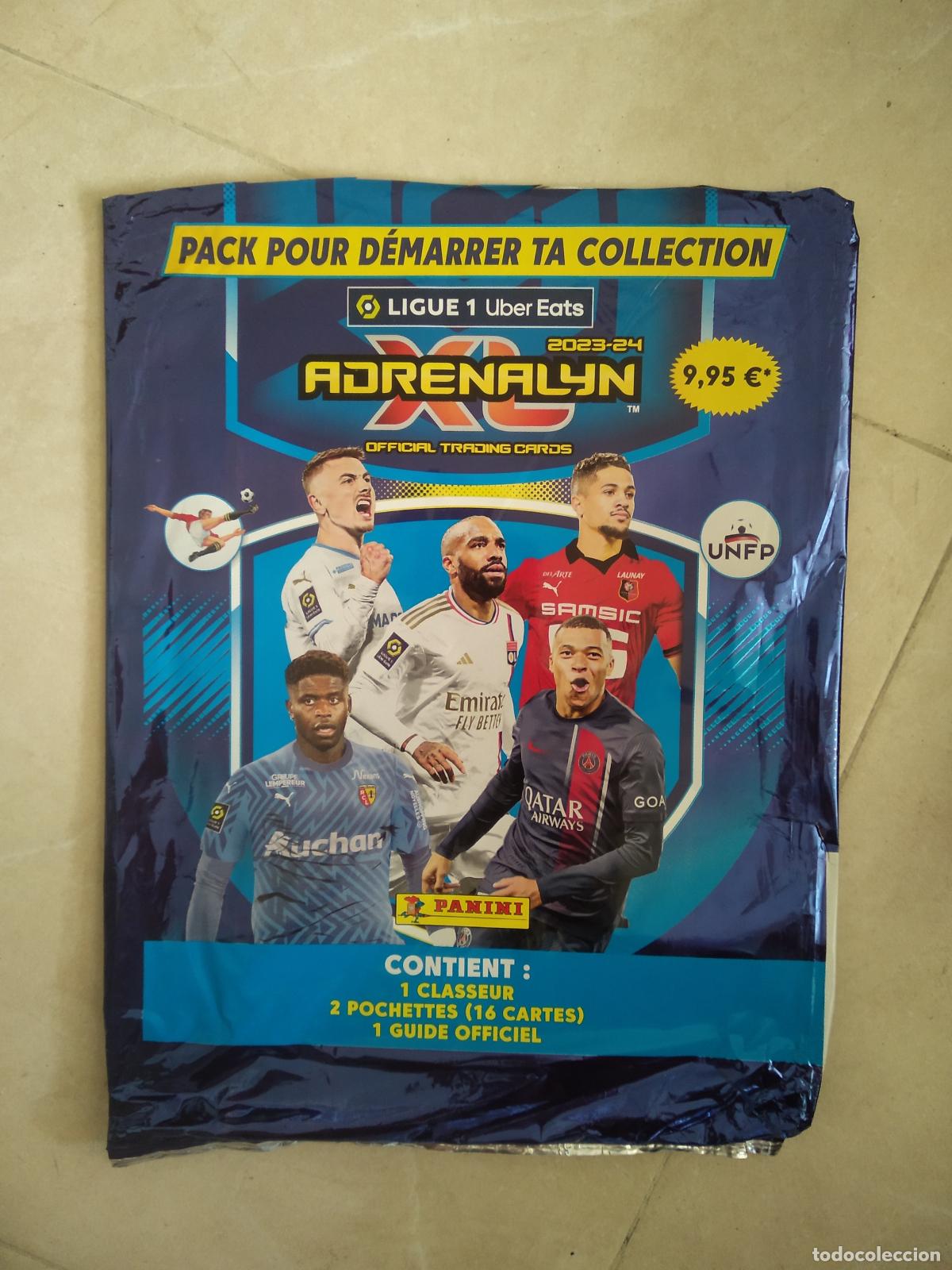 Cromos de f&uacute;tbol: BOLSA SOBRE VACIA ALBUM CROMO FUTBOL PANINI ADRENALYN 23-24 LIGUE 1 2023-2024 LIGA FRANCIA MBAPPE