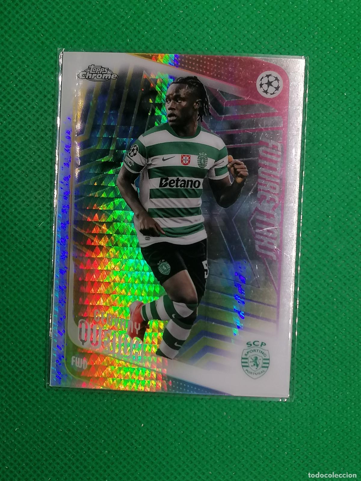 Cromos de f&uacute;tbol: 95 GEOVANY QUENDA SPORTING PORTUGAL FUTURE STARS PRISMA ⚽ TOPPS CHROME UCC 25 26 2025 2026 ⚽