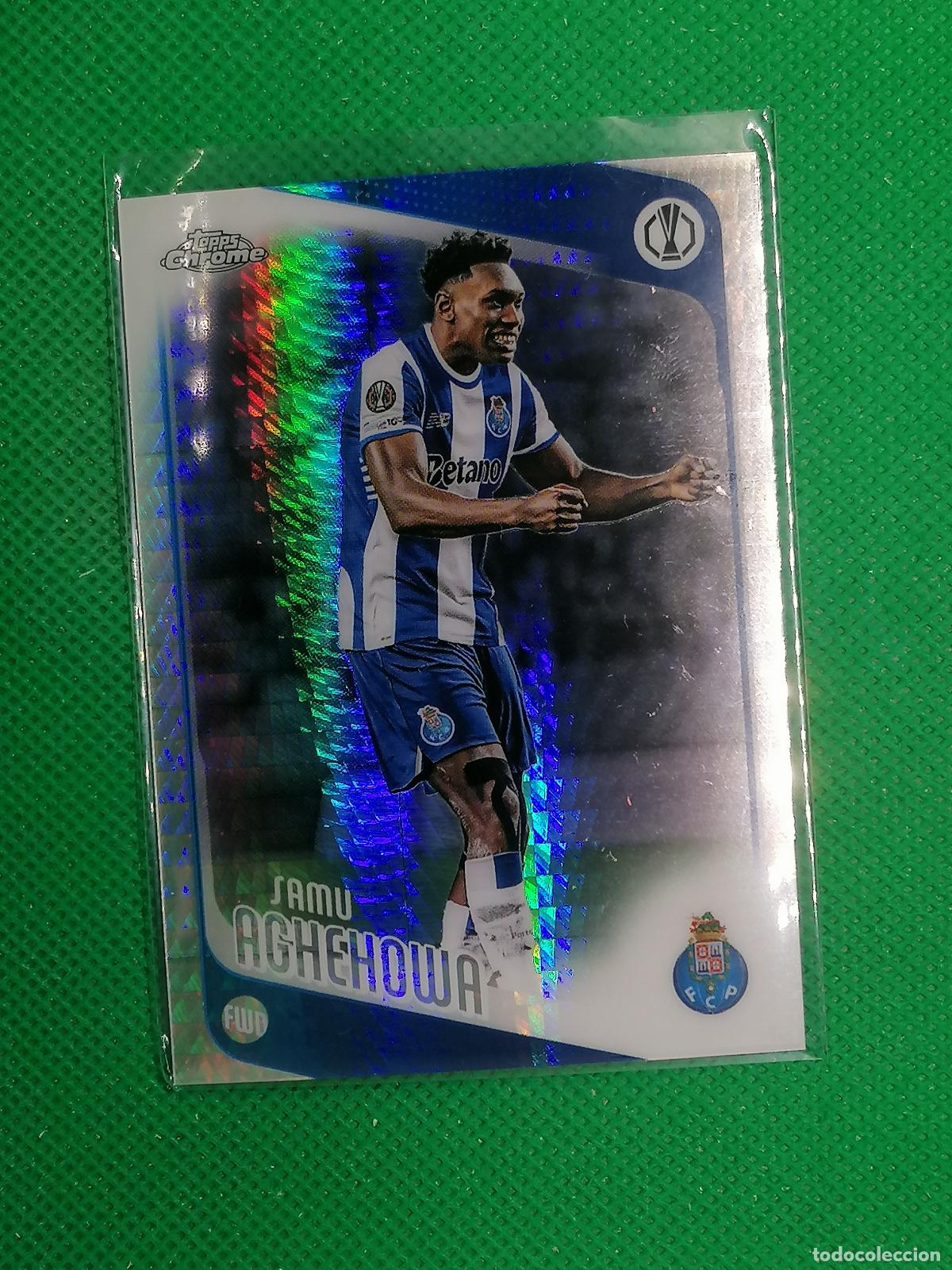 Fu&szlig;ball-Sticker: 133 SAMU AGHEHOWA PORTO PRISMA ⚽ TOPPS CHROME UCC 25 26 2025 2026 ⚽