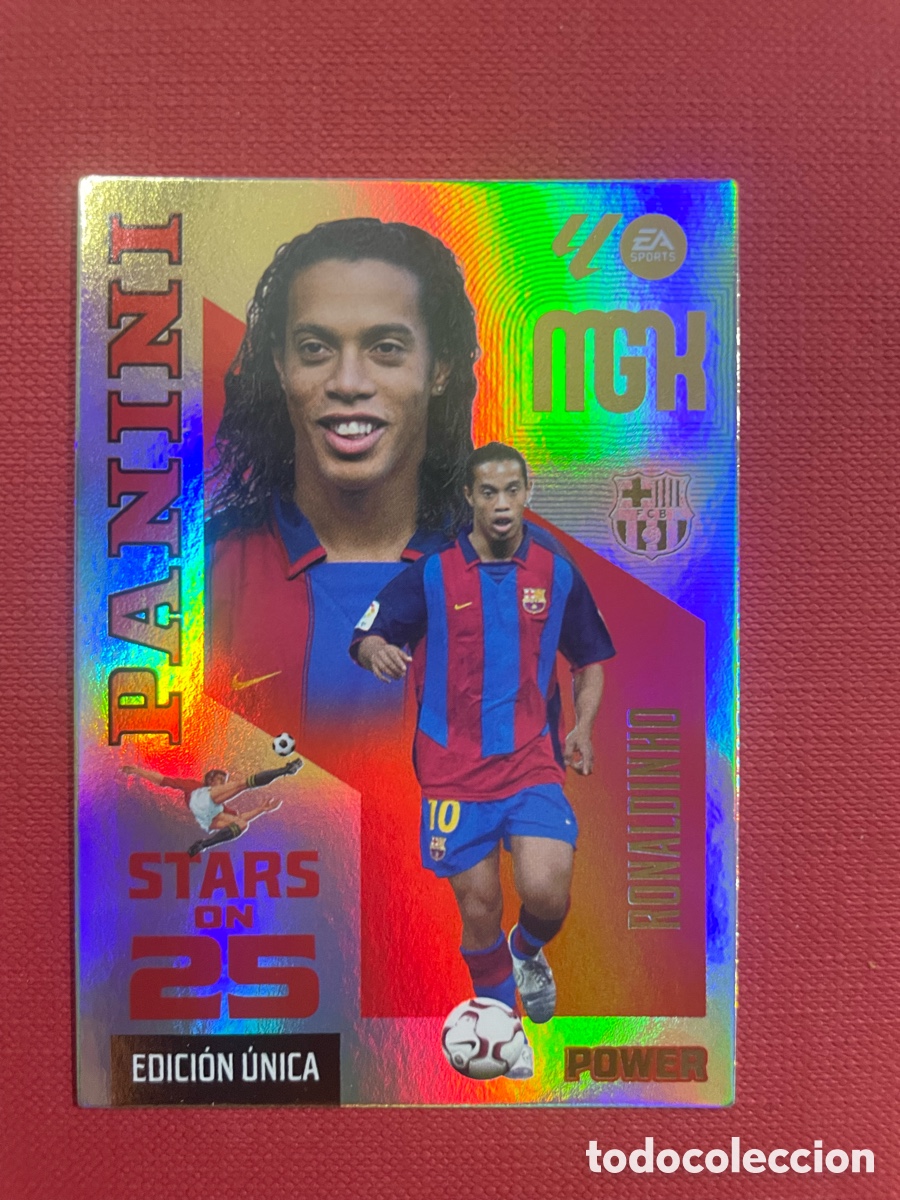 Cromos de f&uacute;tbol: Megacracks 2026/27 Ronaldinho P 436 Power Stars On 25 Edicion especial