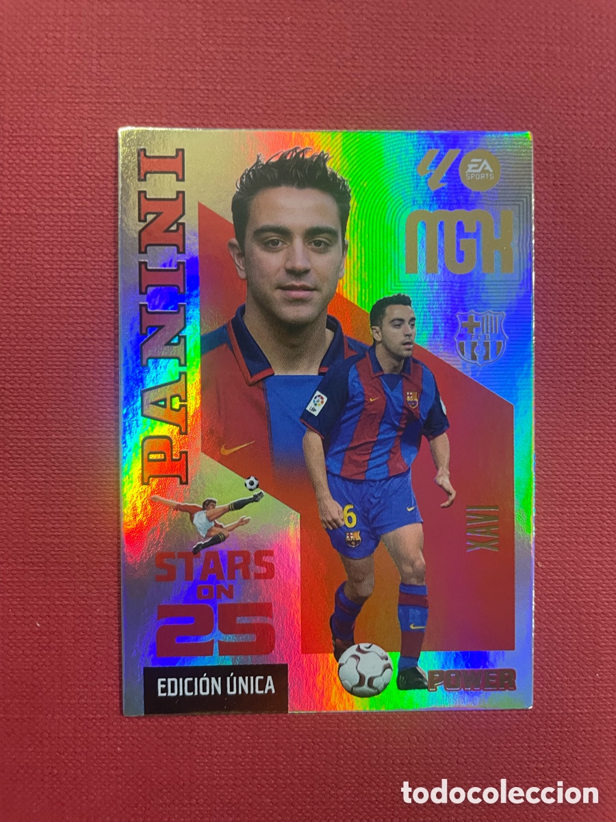 Cromos de f&uacute;tbol: Megacracks 2026/27 Xavi power 427 Stars On 25 Edicion especial