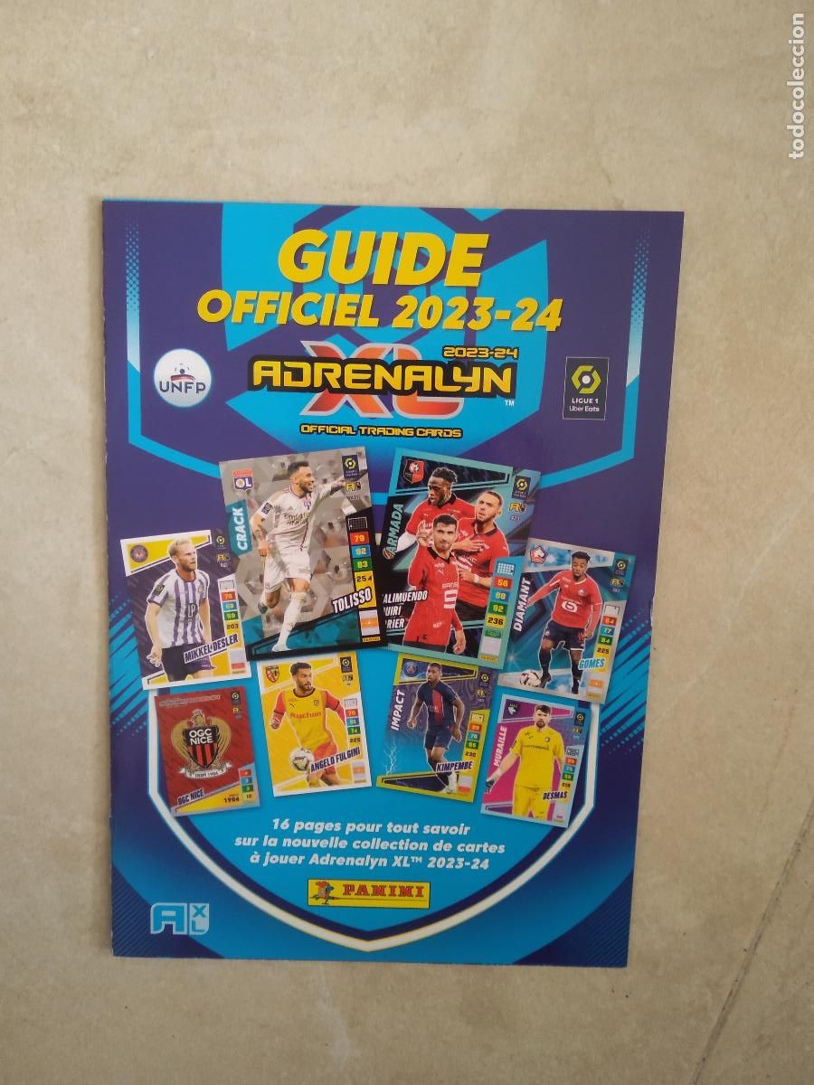 Cromos de f&uacute;tbol: GUIA OFICIAL CROMO FUTBOL PANINI ADRENALYN 23-24 LIGUE 1 2023-2024 LIGA FRANCIA