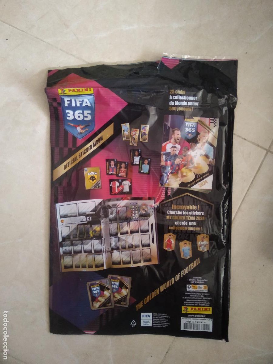 Cromos de f&uacute;tbol: BOLSA SOBRE VACIO PARA ALBUM CROMO FUTBOL PANINI ADRENALYN FIFA 365 2024