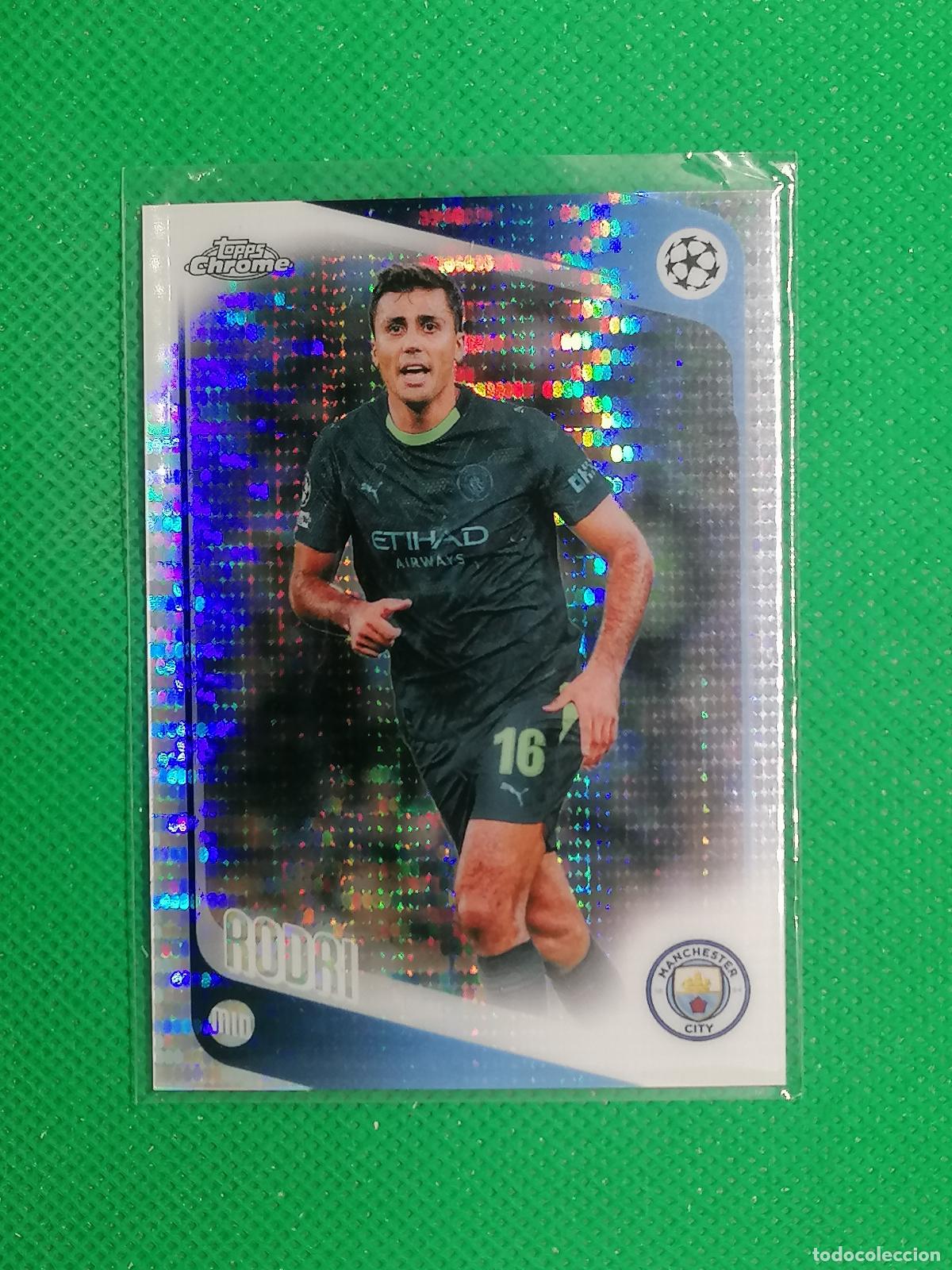 Cromos de f&uacute;tbol: 171 RODRI MANCHESTER CITY PRISMA ⚽ TOPPS CHROME UCC 25 26 2025 2026 ⚽