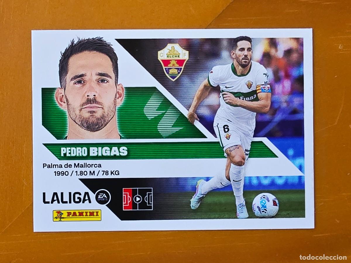 Cromos de f&uacute;tbol: 7 Pedro Bigas, Elche CF, Panini Ediciones Liga Este 2026 2027 26 27 sin pegar