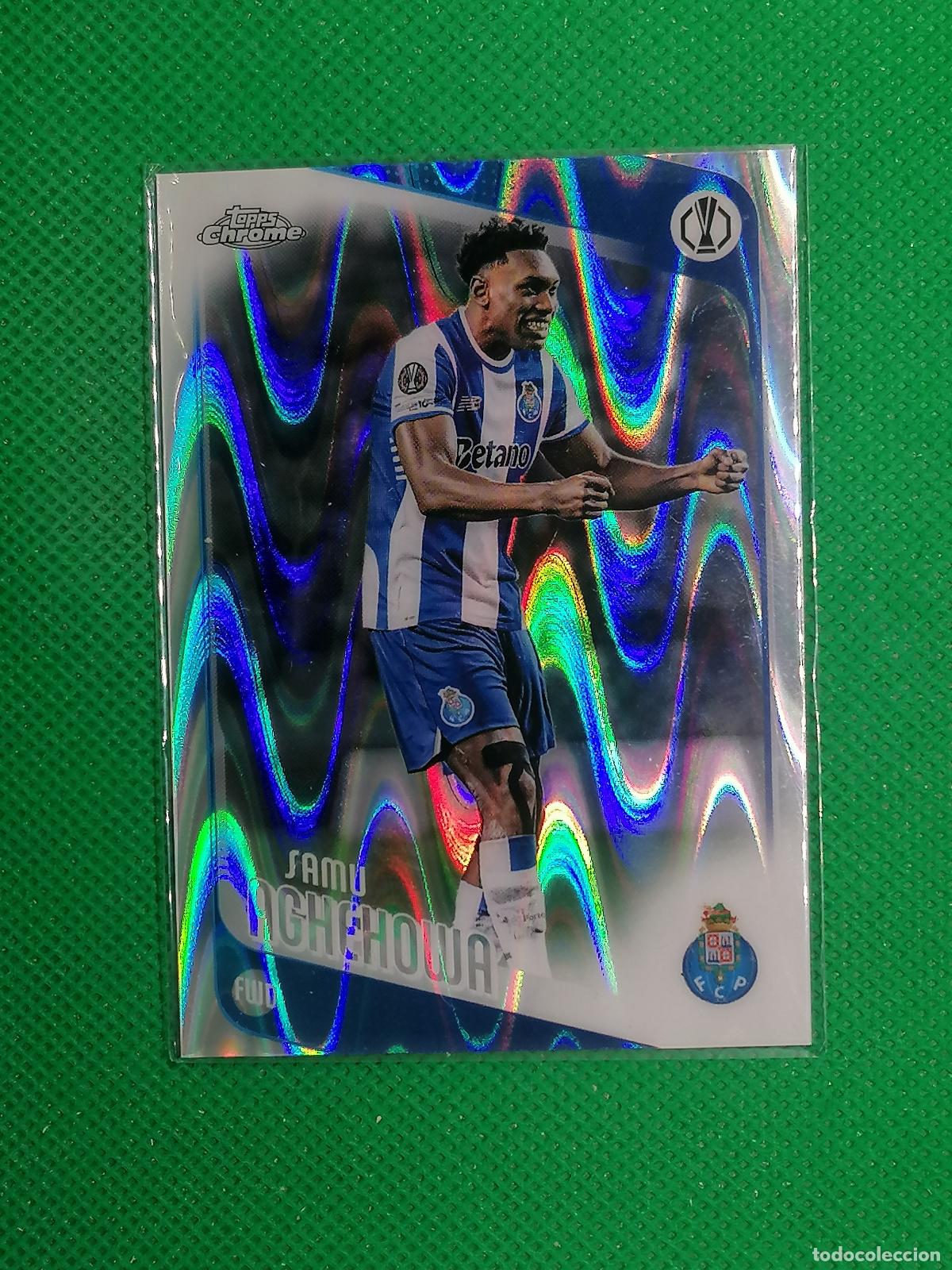 Cromos de f&uacute;tbol: 133 SAMU AGHEHOWA PORTO RAYWAVE ⚽ TOPPS CHROME UCC 25 26 2025 2026 ⚽